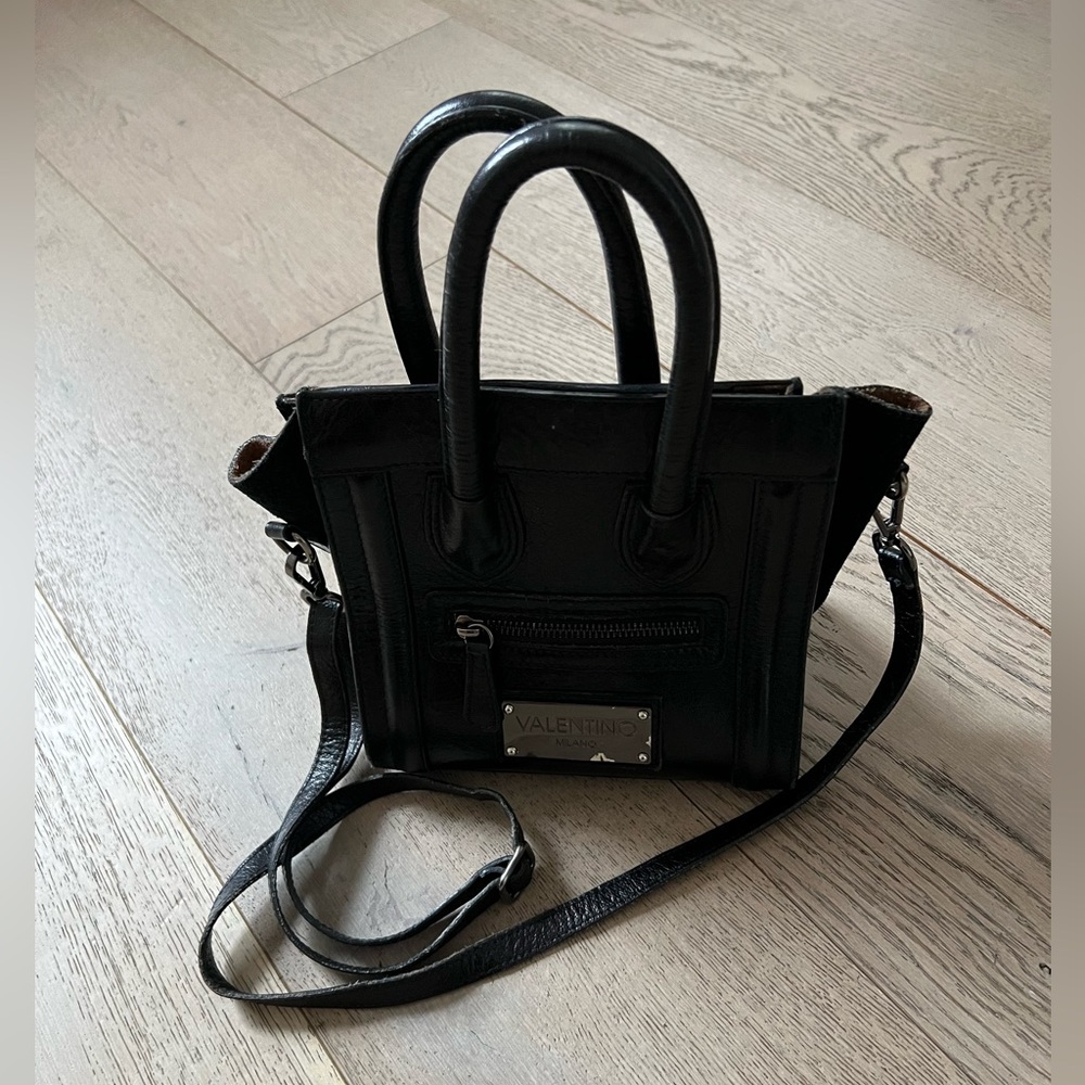 Valentino black cross body/hand bag
